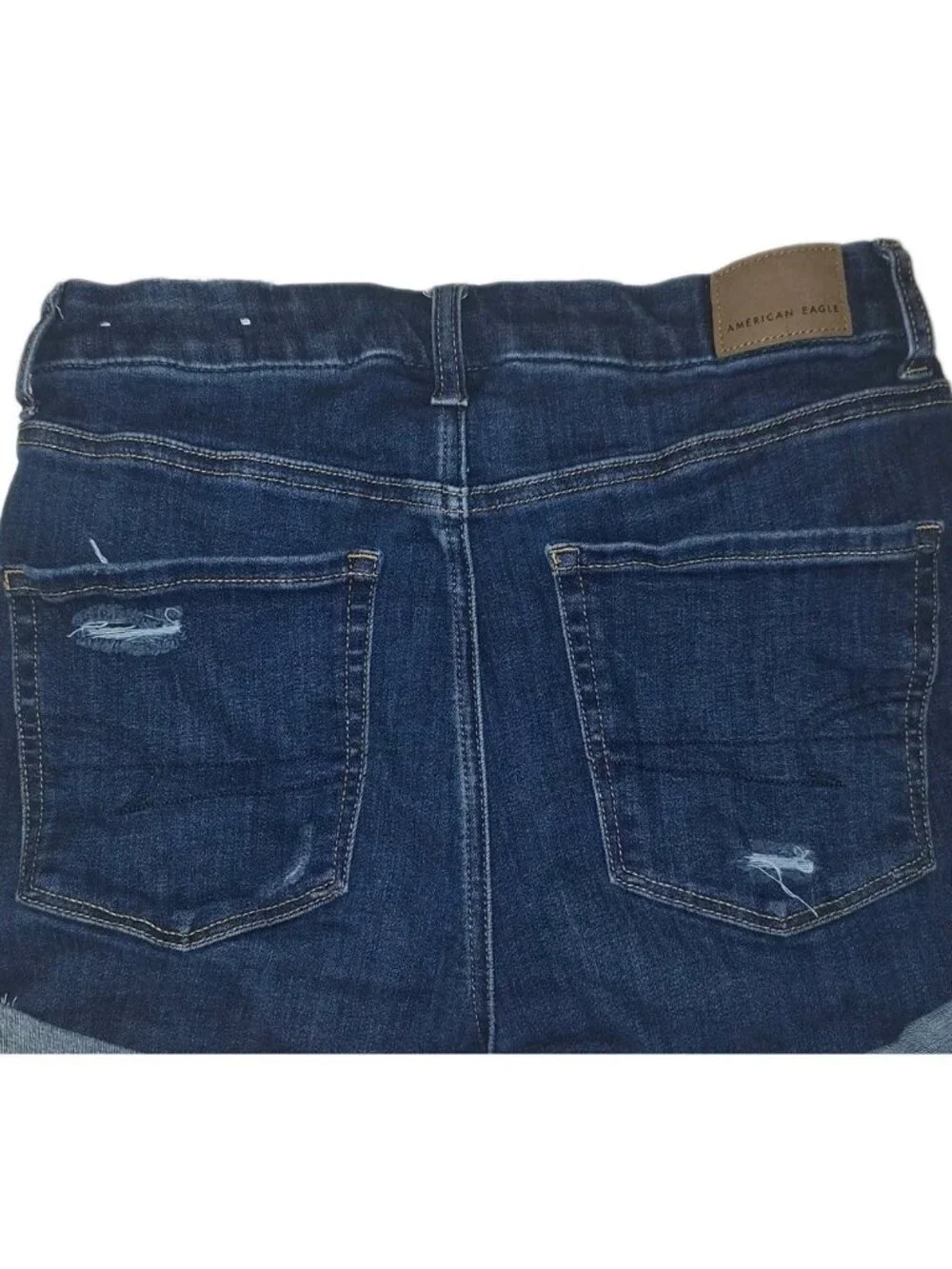 American Eagle Women's Size 6 Blue Jean Shorts 27x2 Ne(x)t Level Stretch Shortie